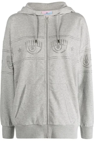 Chiara Ferragni Eyelike-motif hooded jacket