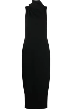 Giorgio Armani Cowl-neck sleeveless maxi dress