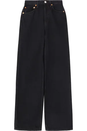 RE/DONE High-rise wide-leg jeans