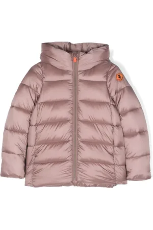 save the duck Logo-patch hooded padded jacket