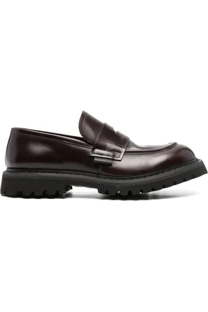 Premiata Logo-patch 50mm leather loafers