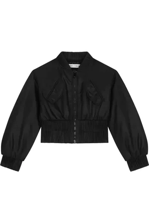 Dolce & Gabbana Logo-plaque zip-up bomber jacket