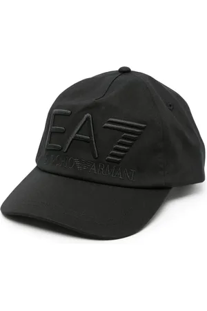 EA7 Logo-embroidered cotton baseball cap