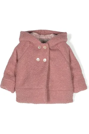 LA STUPENDERIA Faux-shearling hooded jacket
