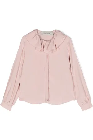 Simonetta Ruffle-detail long-sleeve blouse