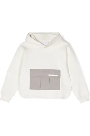 Calvin Klein Logo-patch stretch-cotton hoodie