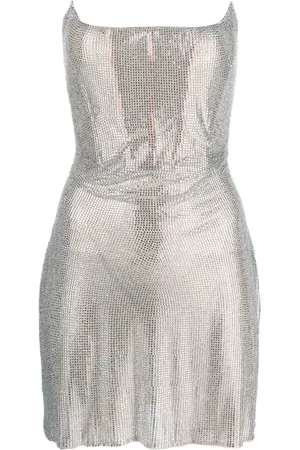 GIUSEPPE DI MORABITO Rhinestone-embellished strapless minidress