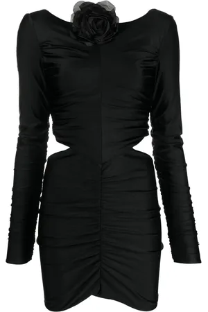 GIUSEPPE DI MORABITO Floral-appliqué cut-out minidress