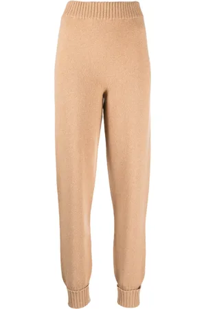 Twin-Set Elasticated-waist ribbed-knit track pants
