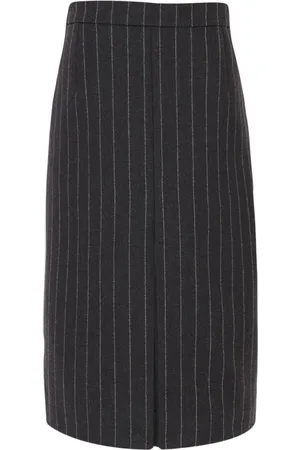 Saint Laurent Pinstriped pencil skirt