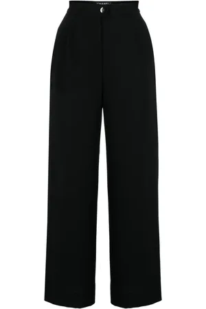 CHANEL 1998 wool wide-leg trousers
