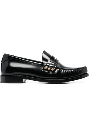 Saint Laurent Schuhe penny-slot leather loafers