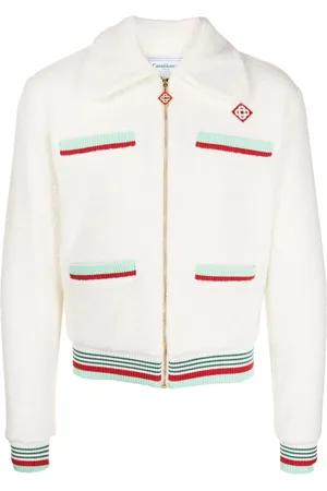Casablanca Logo-patch fleece jacket