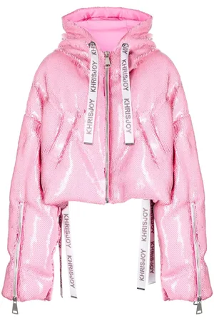 Khrisjoy Paillette-embellished hooded down jacket