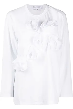 Comme des Garçons Floral-appliqué long-sleeve T-shirt