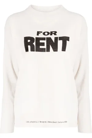 ERL For Rent slogan-print jumper