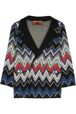Missoni Zigzag-woven double-breasted blazer