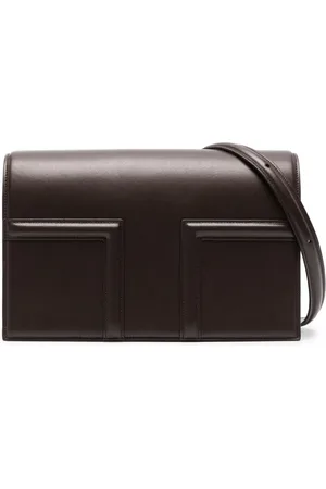 Totême T Flap leather crossbody bag