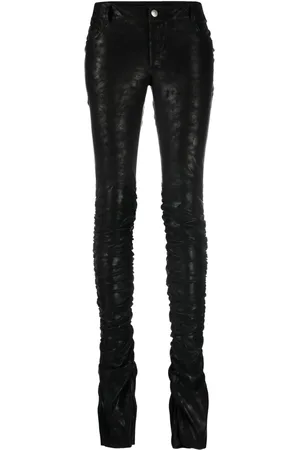 MISBHV Low-rise ruched skinny trousers