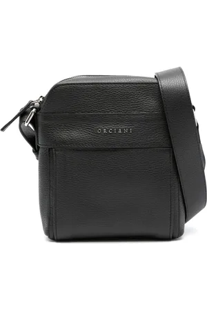 Orciani Mini Micron leather messenger bag