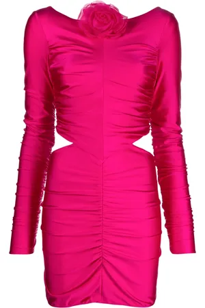 GIUSEPPE DI MORABITO Floral-appliqu?? cut-out minidress