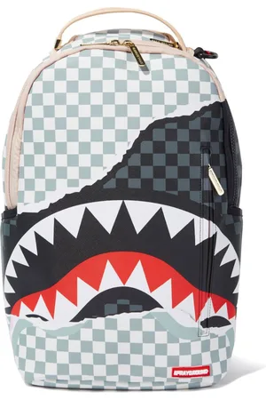 Sprayground child backpack in imitation leather with spider print Black  White
