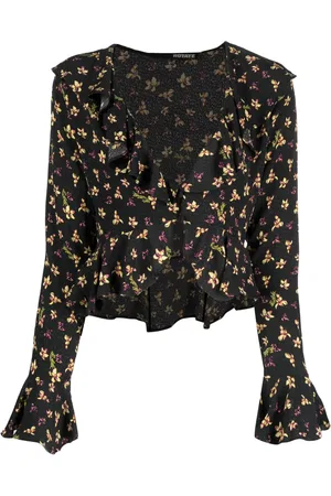 ROTATE Birger Christensen floral-print blouse