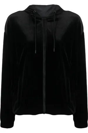 Emporio Armani Zip-up chenille hoodie