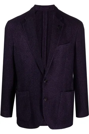 LARDINI Single-breasted knitted blazer