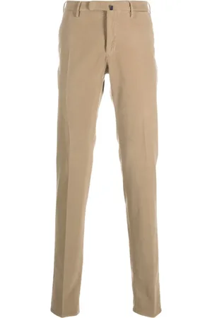 Incotex Tapered-leg velour trousers