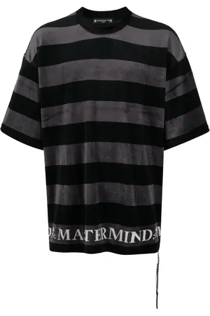 MASTERMIND Logo-print towelling-finish T-shirt