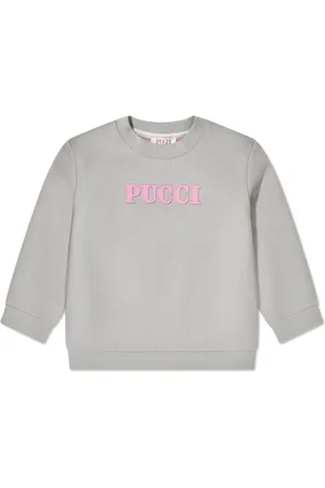 PUCCI Junior Logo-print cotton sweatshirt