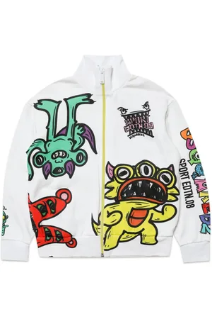 Dsquared2 Cartoon-print zip-up jacket