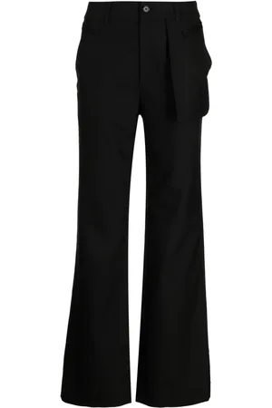 Feng Chen Wang Mid-rise button-fastening flared trousers