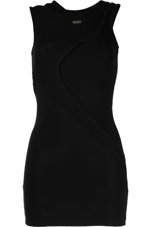 HELIOT EMIL Cut-out detailing ribbed-knit dress