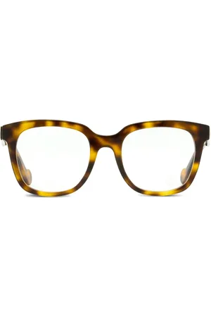 Moncler Tortoiseshell square-frame glasses