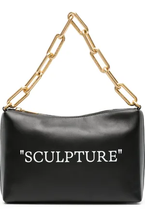 OFF-WHITE Block Pouch leather shoulder bag
