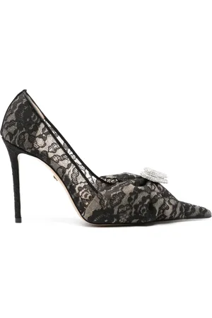 Mach & Mach Double Bow 95mm lace pumps