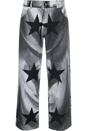 Liberal Youth Ministry Photograph-print cotton cropped jeans