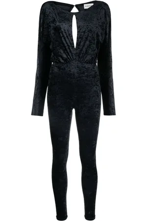 P.A.R.O.S.H. Long-sleeve velvet jumpsuit