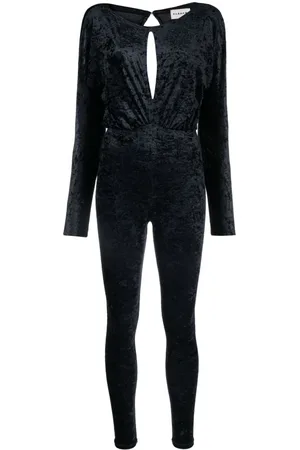 P.A.R.O.S.H. Long-sleeve velvet jumpsuit