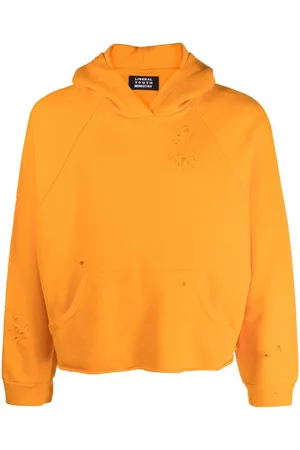 Liberal Youth Ministry Distressed-finish cropped hoodie