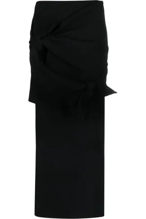 Msgm Knot-detail A-line midi skirt