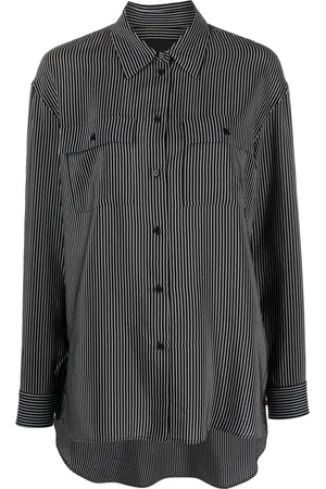 NILI LOTAN Stripe-print silk shirt