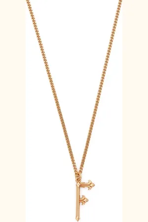 EMANUELE BICOCCHI F letter-pendant chain necklace