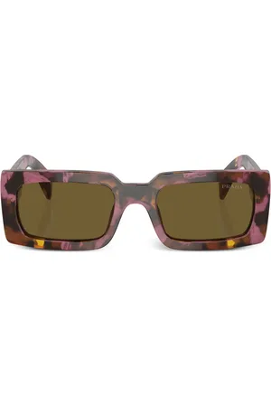 Prada Marbled rectangular sunglasses