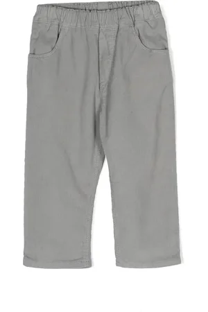 KNOT Logo-patch corduroy trousers