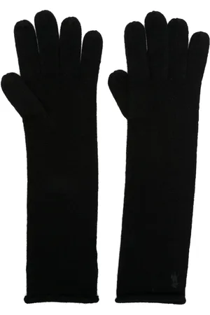 Ralph Lauren Logo-embroidered knitted elbow gloves