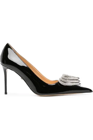 Mach & Mach Triple Heart 100mm leather pumps