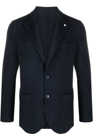 LUIGI BIANCHI MANTOVA Single-breasted cotton blazer
